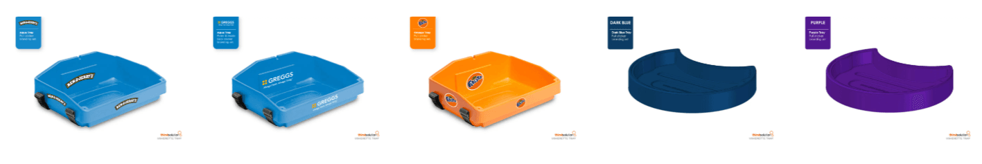 Complete range of branded Global Vending tray solutions